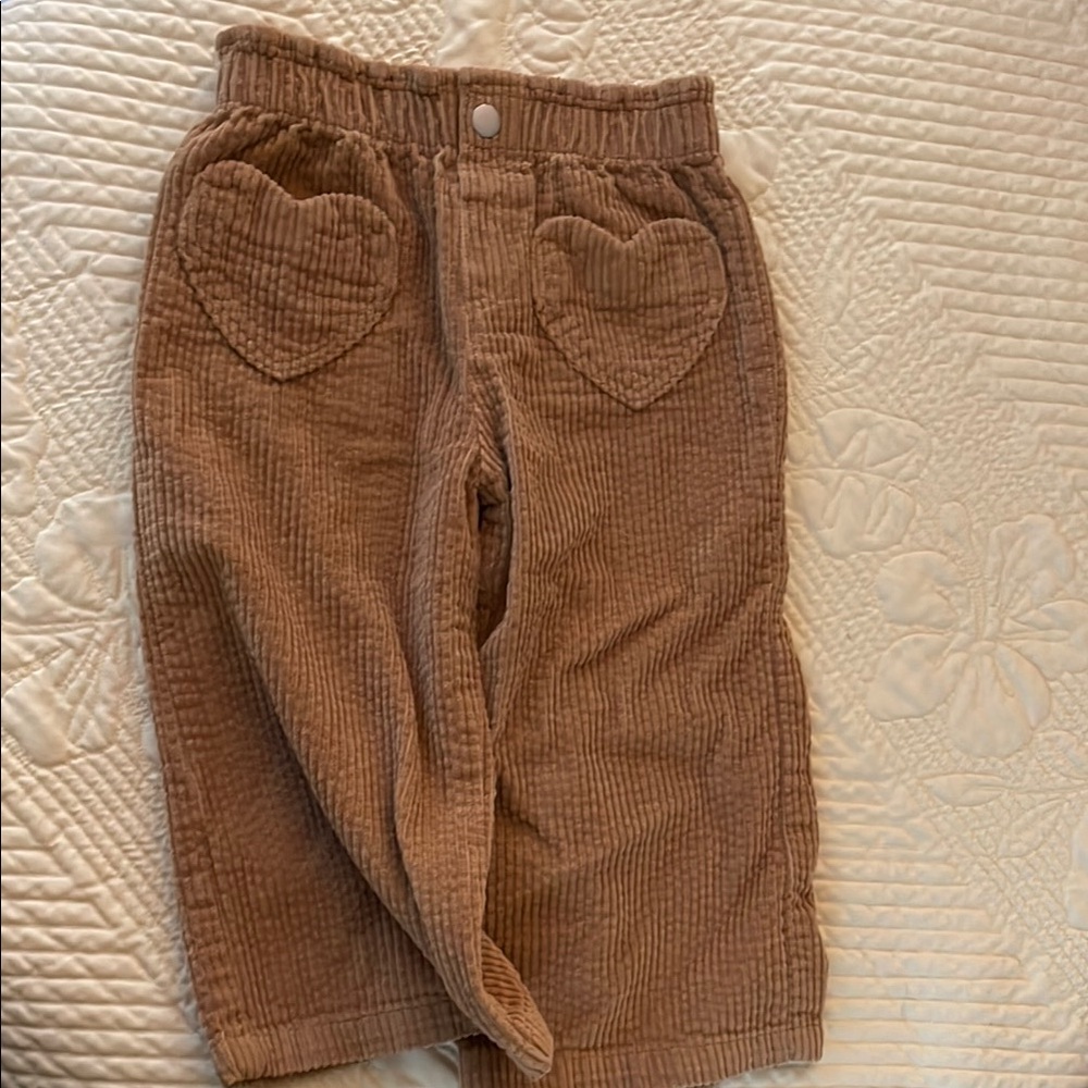 Old Navy corduroy Pants with Heart Pockets, 2T